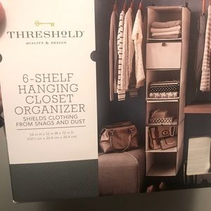 Target 6-shelf hanging closet organizer Threshold